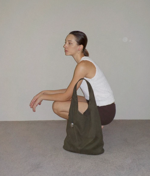 [BROOKLY] Hobo Bag (Suede)