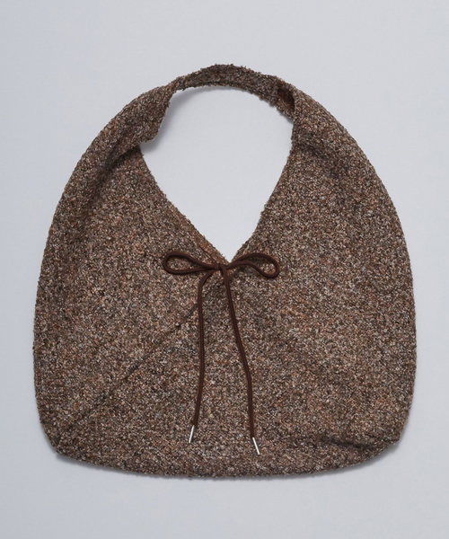 [VOOR] Jeanne Knit Shoulder Bag Brown