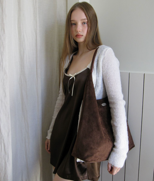 [DUMARO] Merci Suede Shoulder Bag / Coffee