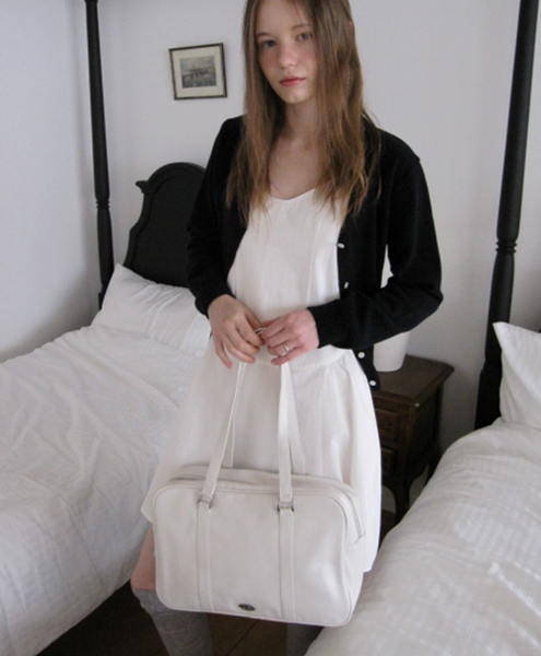 [DUMARO] Journey Big Shoulder Bag / Ivory