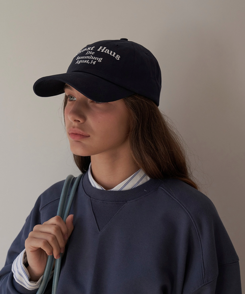 [DUMARO] Kunst Haus Cotton Ball Cap / Navy