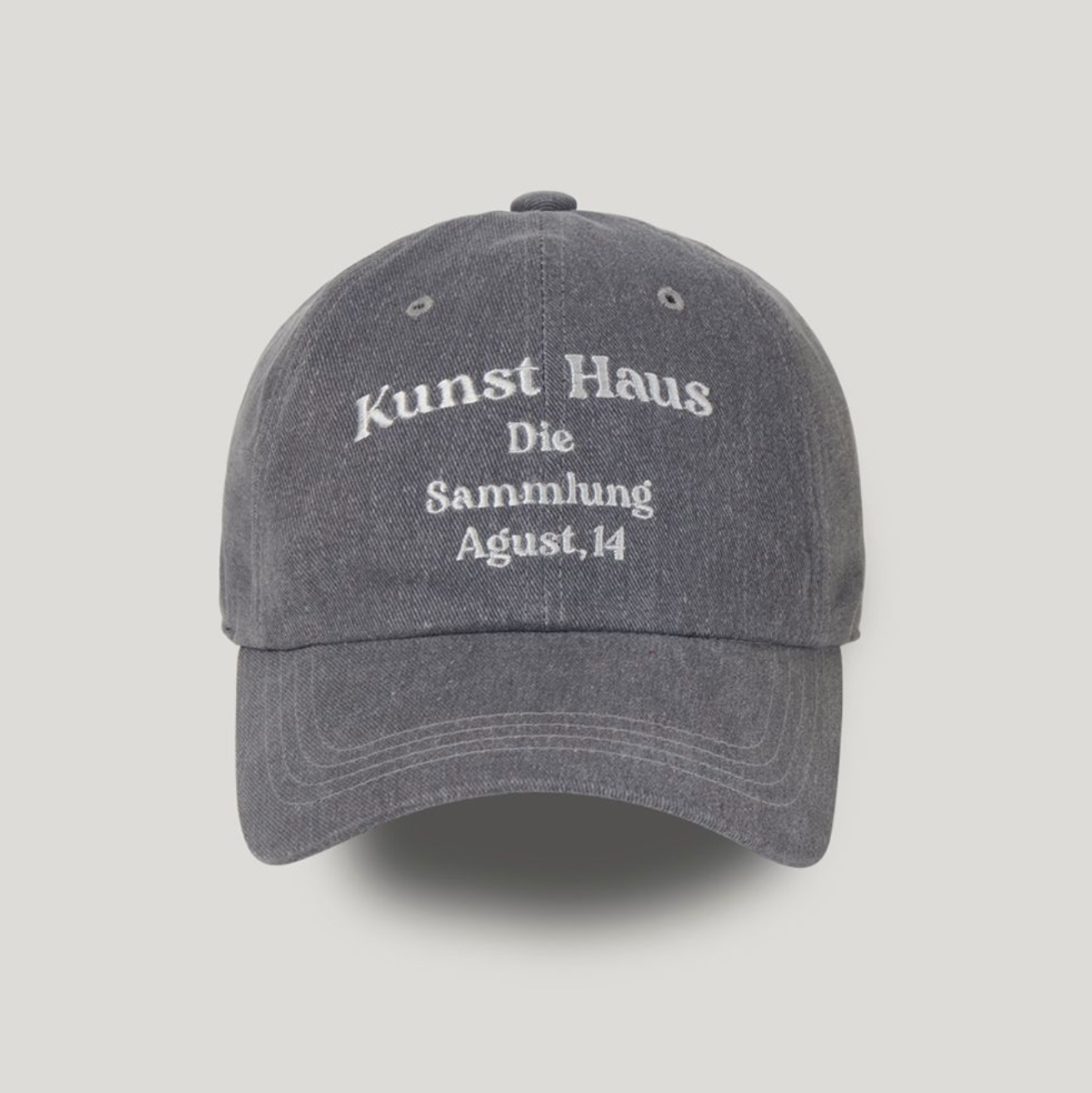 [DUMARO] Kunst Haus Cotton Ball Cap / Grey Denim