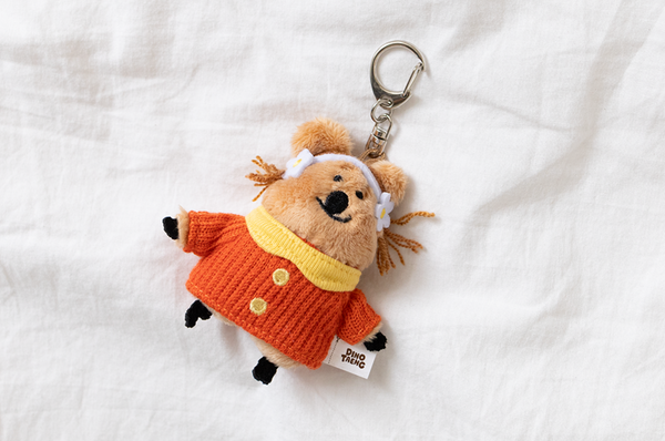 [Dinotaeng] COCOCUP Flat fur Keychain