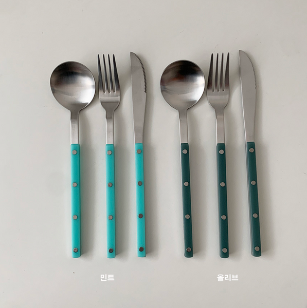 [SINON SHOP] Satin Pastel Cutlery Set