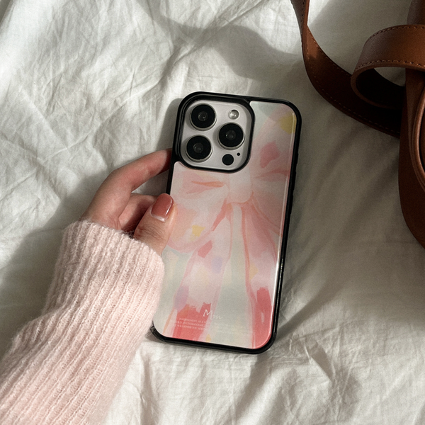 [Mademoment] Vintage Pink Beige Epoxy Bumper Case