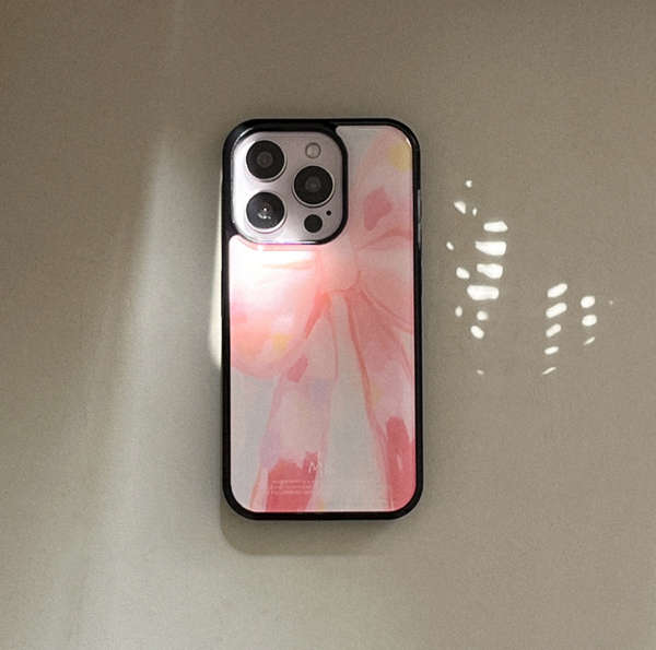 [Mademoment] Vintage Pink Beige Epoxy Bumper Case