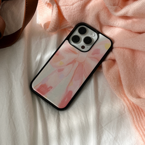 [Mademoment] Vintage Pink Beige Epoxy Bumper Case