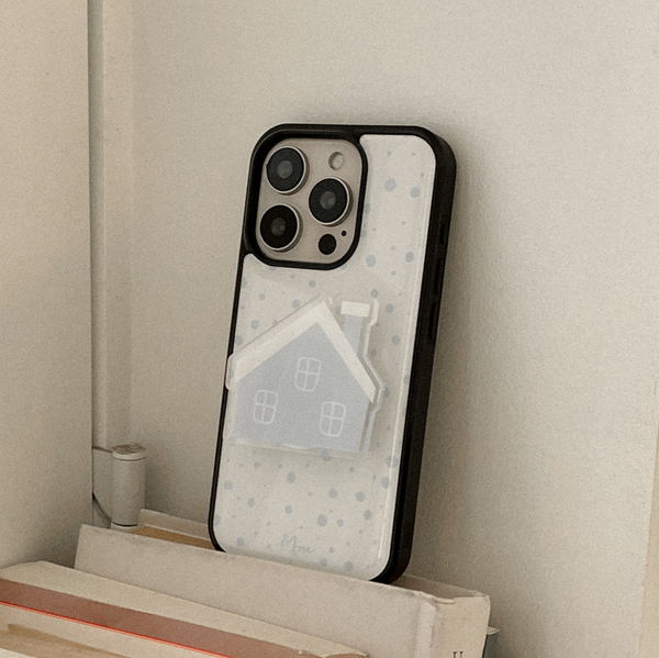 [Mademoment] Snow Pattern Epoxy Bumper Case