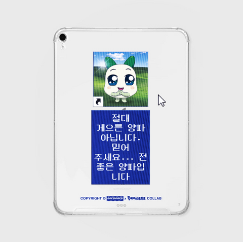 [earp earp] 맑은눈 양파쿵야 Ipad Clear Hard Case