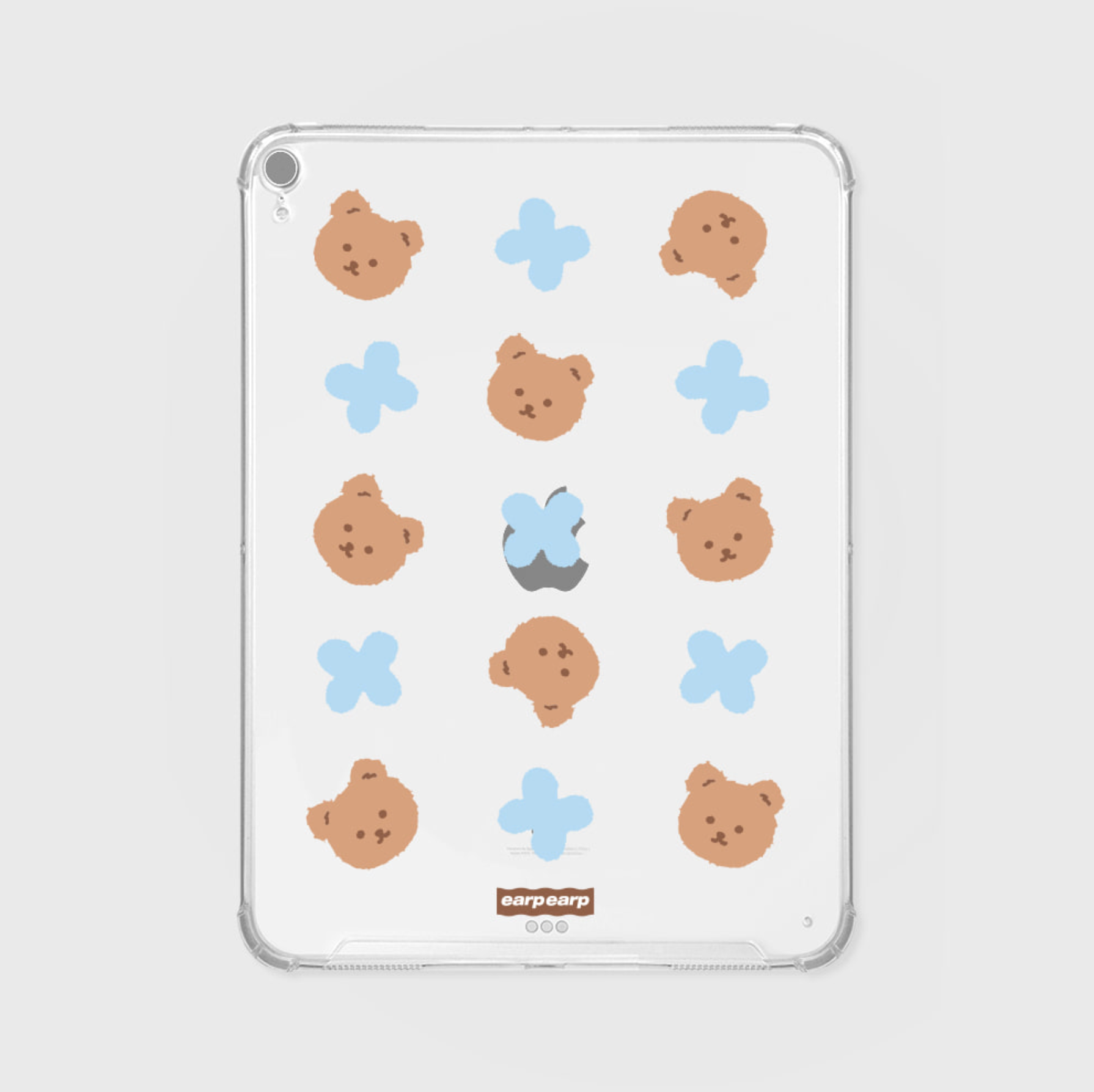 [earp earp] 스프링 코비 패턴 Ipad Clear Hard Case