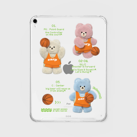 [earp earp] BASKETBALL BPC CREW Ipad Clear Hard Case