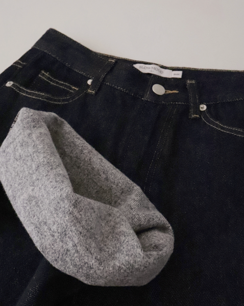 [SLOWAND] # SLOWMADE More Wide Napping Denim Pants