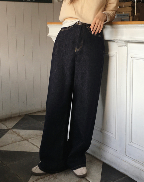 [SLOWAND] # SLOWMADE More Wide Napping Denim Pants