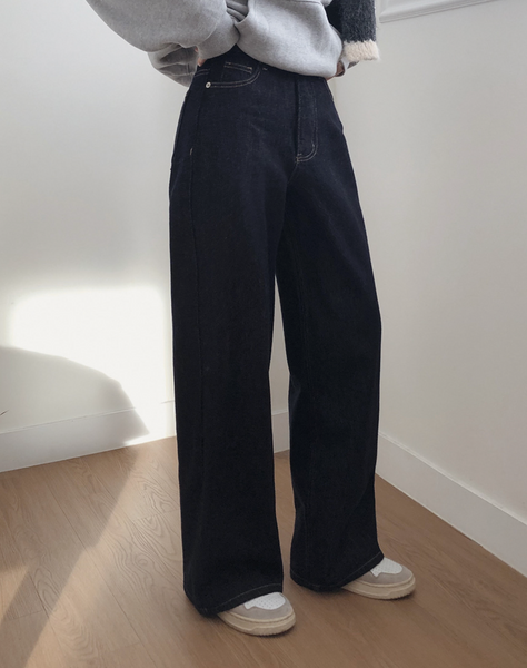 [SLOWAND] # SLOWMADE More Wide Napping Denim Pants