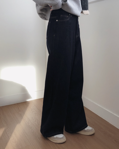 [SLOWAND] # SLOWMADE More Wide Napping Denim Pants