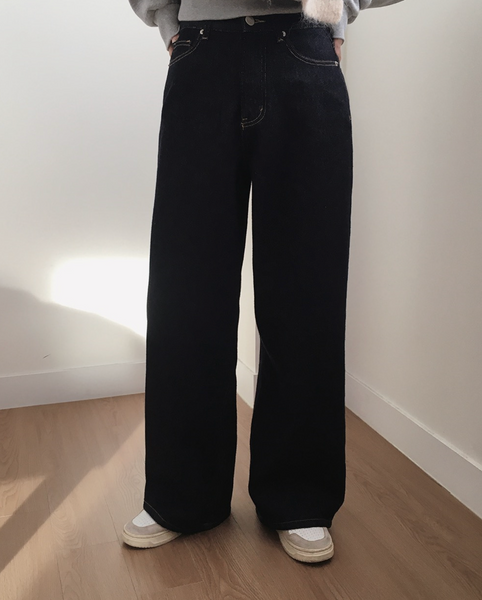 [SLOWAND] # SLOWMADE More Wide Napping Denim Pants