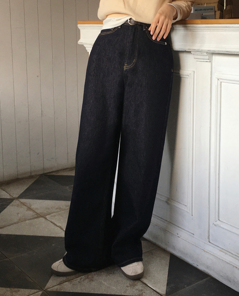 [SLOWAND] # SLOWMADE More Wide Napping Denim Pants