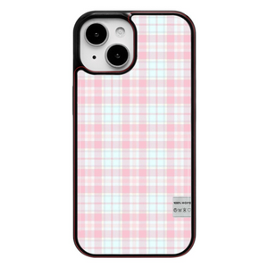 [dear my muse.] Vintage Check Skirt ver.2 Epoxy Phone Case