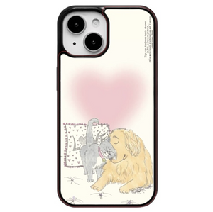 [dear my muse.] Cat, Dog, Love Epoxy Phone Case