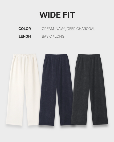 [SLOWAND] # SLOWMADE Daily Cheese Fleece Sweat Pants