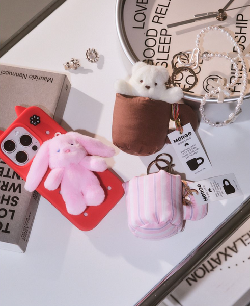 [COLLER] Mini Peri Bunny X Merge Espresso Mug Keyring Set