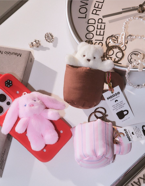 [COLLER] Mini Peri Bear X Merge Espresso Mug Keyring Set