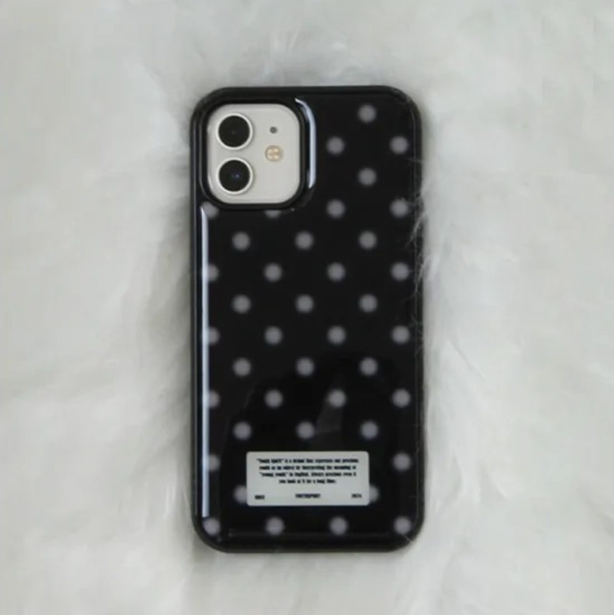 [YOUTH SPIRIT] Snow Dot Epoxy Case Bumper Dark Grey