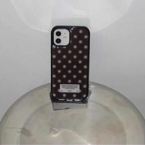 [YOUTH SPIRIT] Snow Dot Epoxy Case Bumper Skyblue Brown