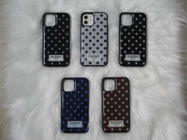 [YOUTH SPIRIT] Snow Dot Epoxy Case Bumper Skyblue Brown