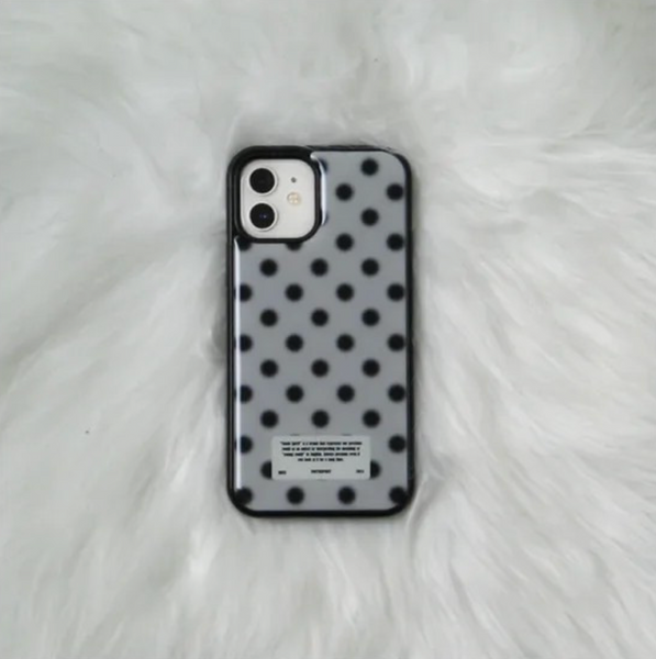 [YOUTH SPIRIT] Snow Dot Epoxy Case Bumper Grey Black