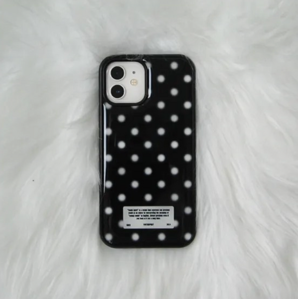 [YOUTH SPIRIT] Snow Dot Epoxy Case Bumper Black