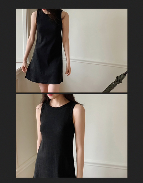 [SLOWAND] Basic Mini Dress