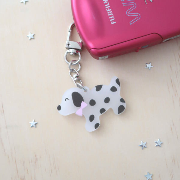 [KEZIM VILLAGE] PUPPY Keyring - PINK RIBBON