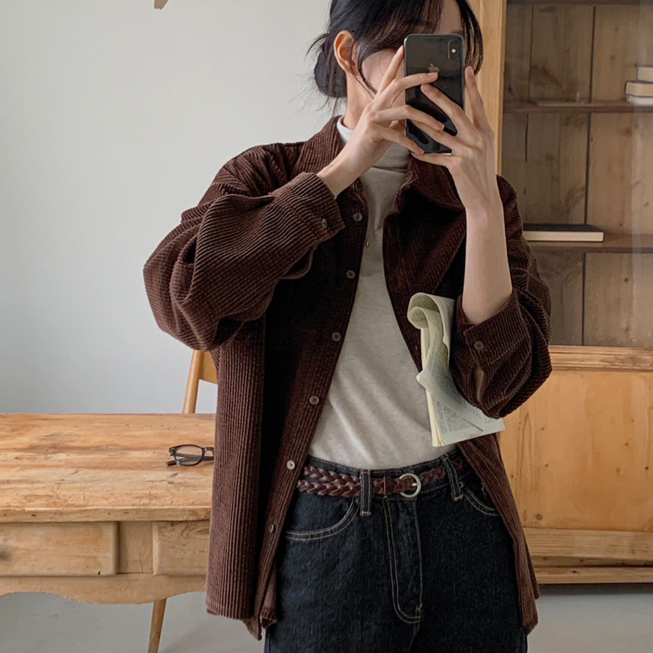 [FROM HEAD TO TOE] *Love From* Tippon Corduroy Shirt