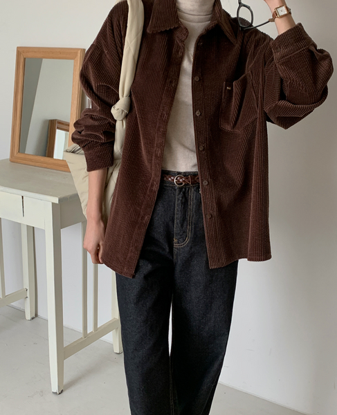 [FROM HEAD TO TOE] *Love From* Tippon Corduroy Shirt