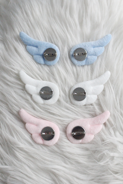 [hippiedippy] ꒰ა wings brooch (3colour) ໒꒱