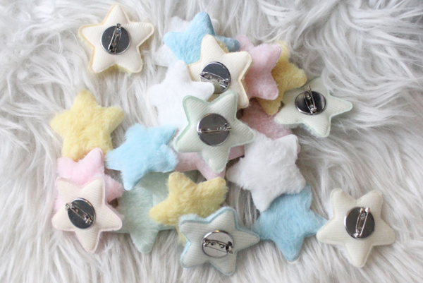 [hippiedippy] felt star ⚝ brooch (5colour)