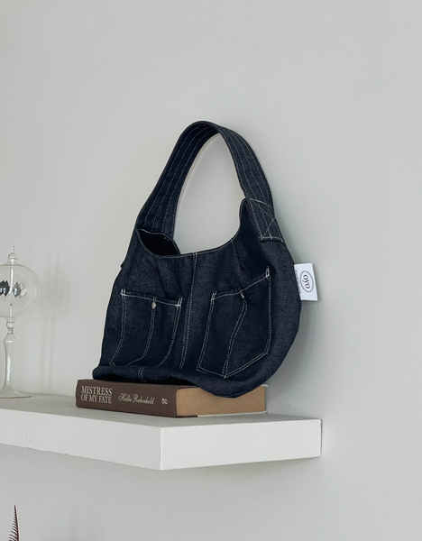 [oyo] Bold Strap Bag Denim Black