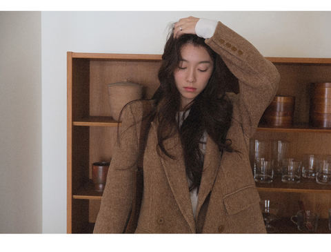 [WITHBLOOM] PREFRITT : Bournemouth Merino Wool Handmade Coat Camel