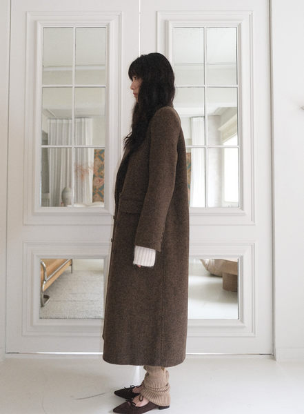 [WITHBLOOM] PREFRITT : Bournemouth Merino Wool Handmade Coat Camel