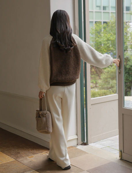 [FRENCHCHIC] Color Raglan Wool Knitwear