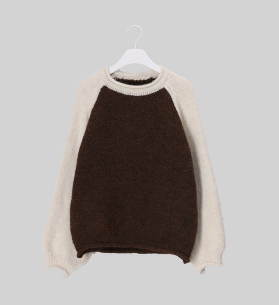 [FRENCHCHIC] Color Raglan Wool Knitwear