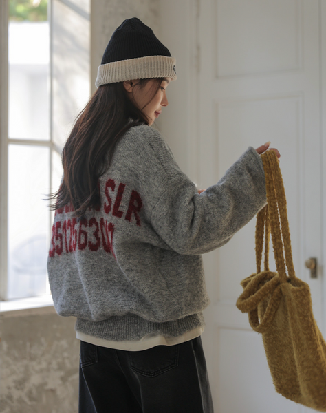 [FRENCHCHIC] Hem String Half Zip-Up Wool Knitwear