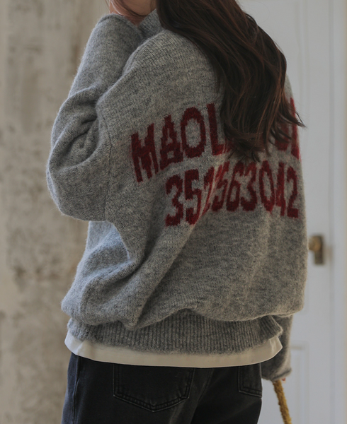 [FRENCHCHIC] Hem String Half Zip-Up Wool Knitwear