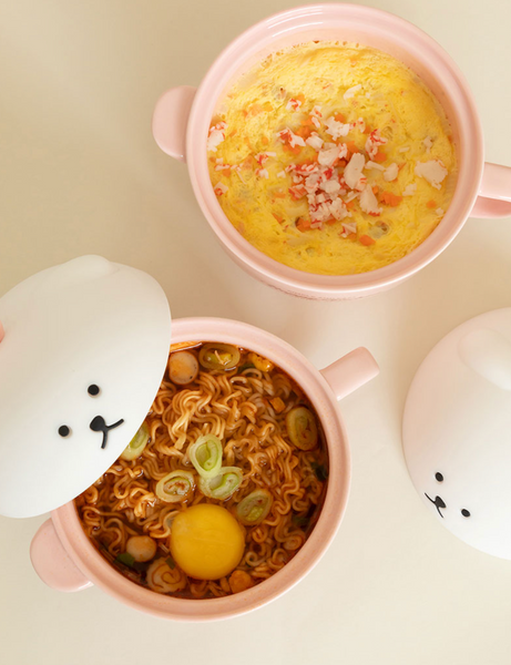 [Dailylike] Happy Bichon Ceramic Microwave Cup (Pink)