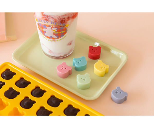 [Dailylike] Silicone Ice Cube Tray - 01 Jelly Bear