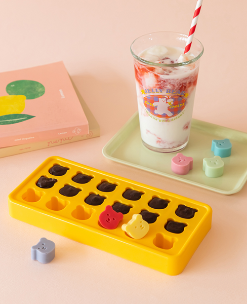 [Dailylike] Silicone Ice Cube Tray - 01 Jelly Bear