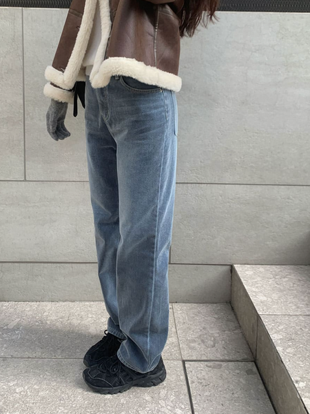 [CHERRYKOKO] [CRKO] Flash Fleece Denim Pants