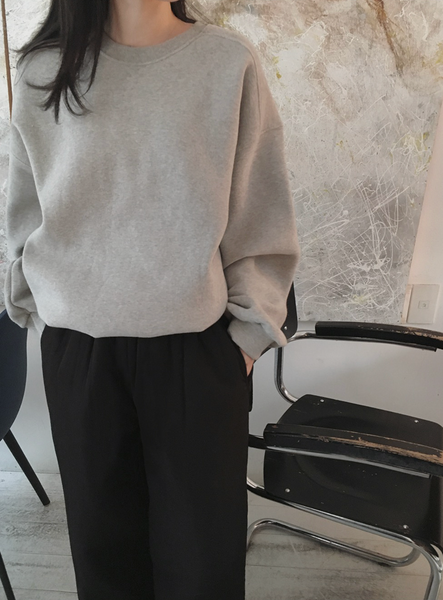 [SLOWAND] # SLOWMADE Wool Napping All Day Sweatshirt