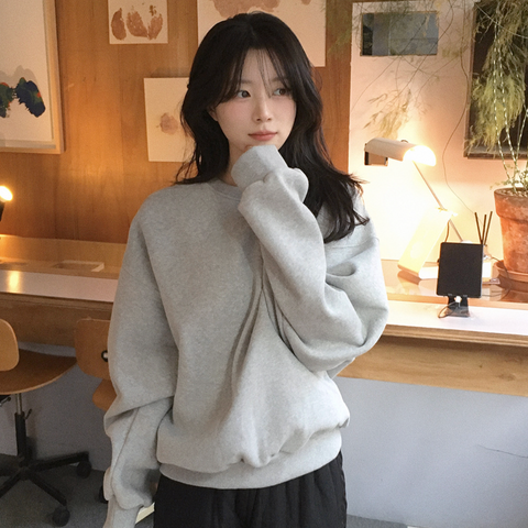 [SLOWAND] # SLOWMADE Wool Napping All Day Sweatshirt